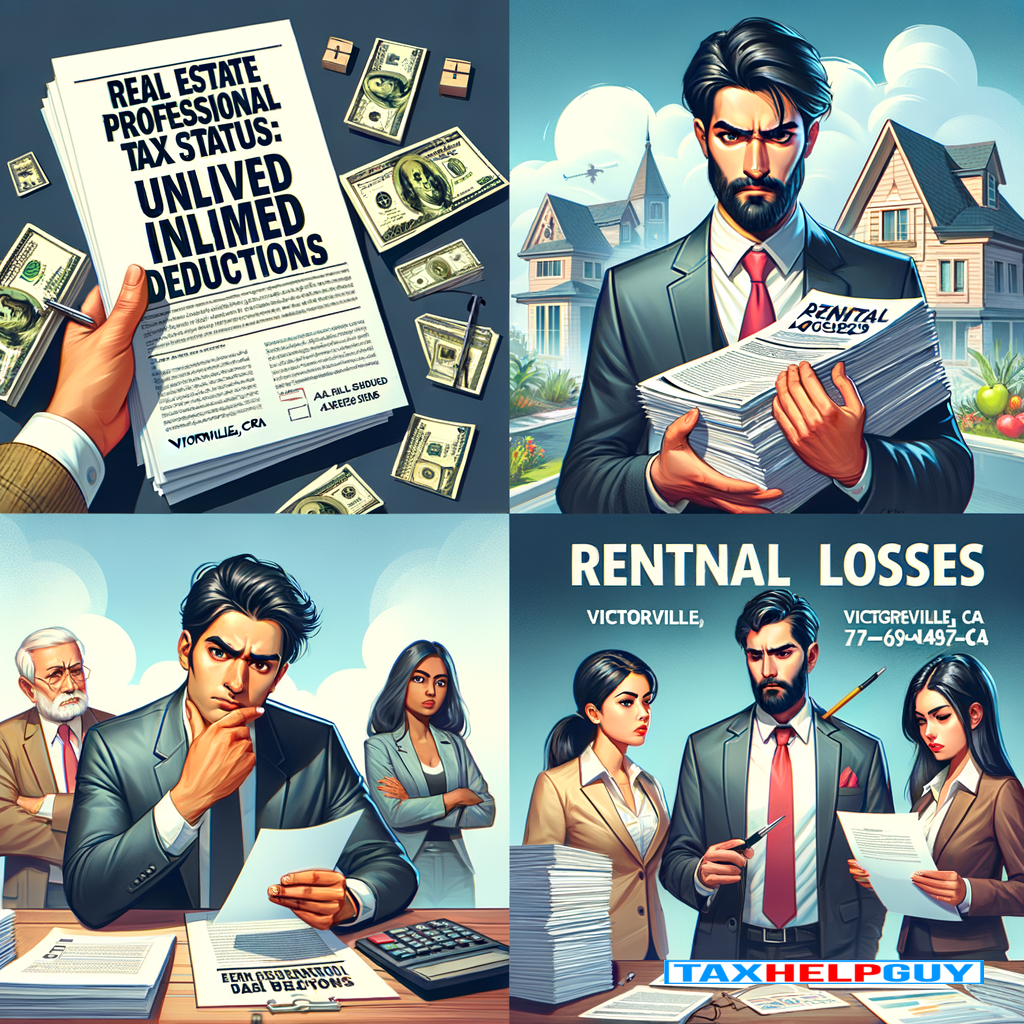 Real Estate Professional Tax Status: Unlock Unlimited Loss Deductions | Tax Help Guy