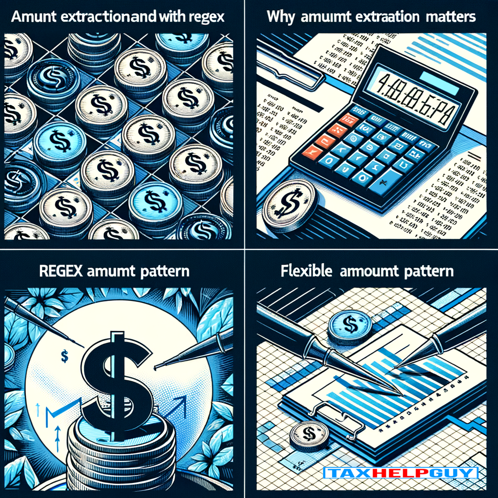 Amount Extraction and Validation with Regex for Bookkeepers | Tax Help Guy