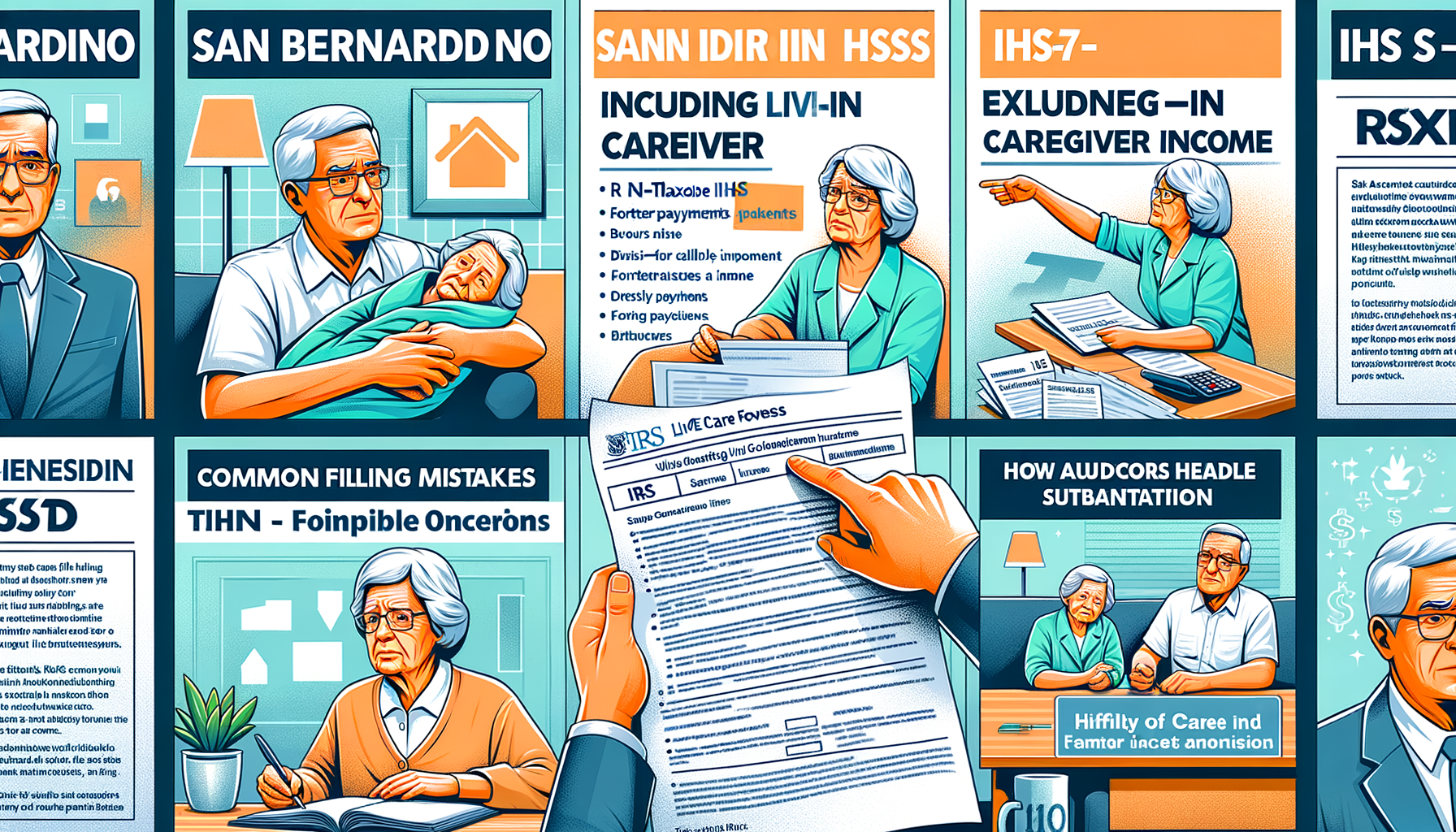 San Bernardino IHSS: Excluding Live-In Caregiver Income (IRS Notice 2014-7)