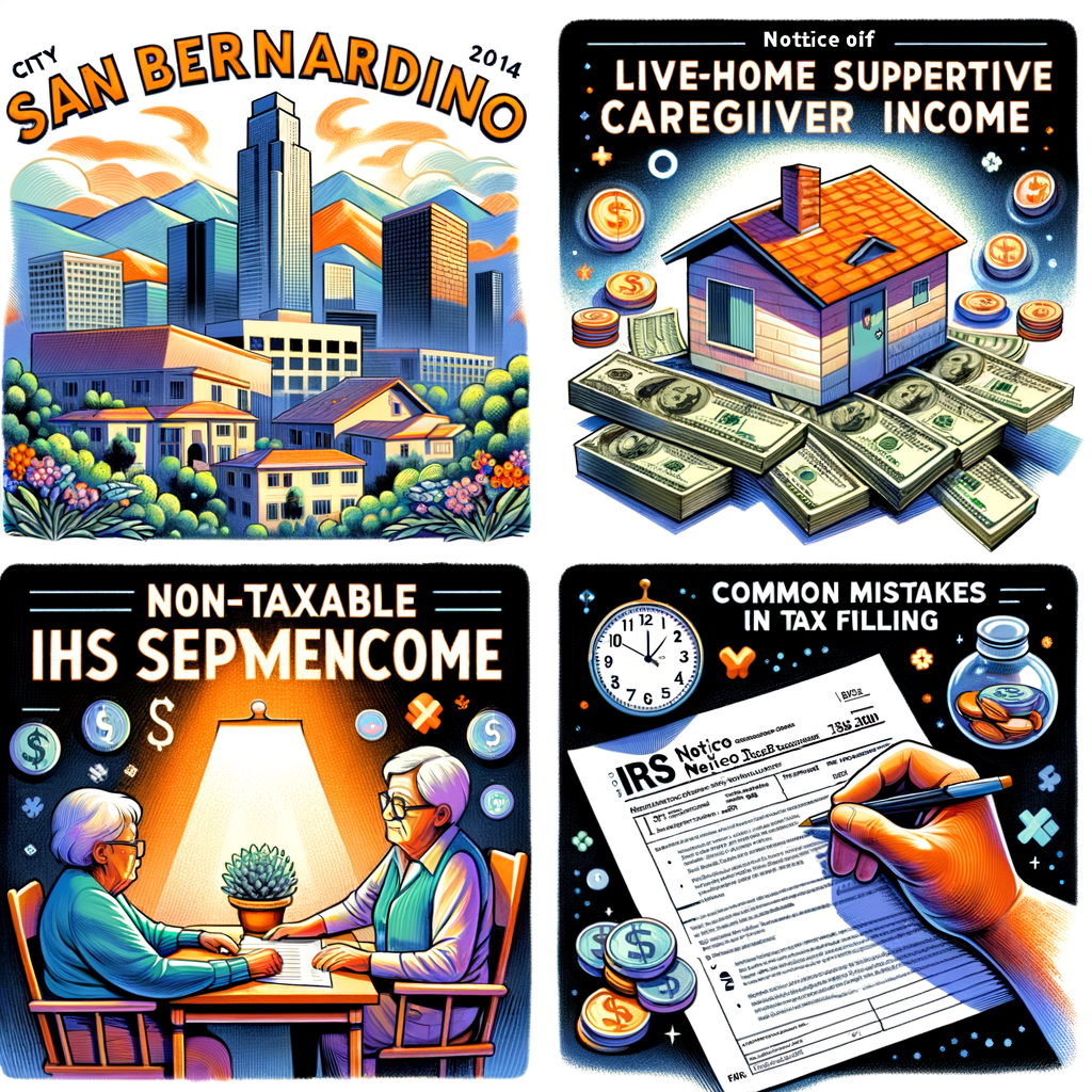 San Bernardino IHSS: Excluding Live-In Caregiver Income (IRS Notice 2014-7)